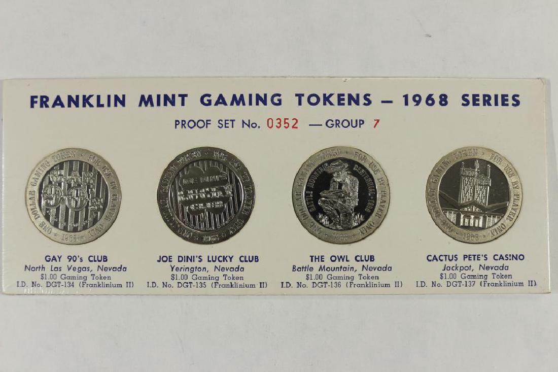 1968 SERIES GROUP 7 FRANKLIN MINT GAMING TOKENS PF (1 of 2)