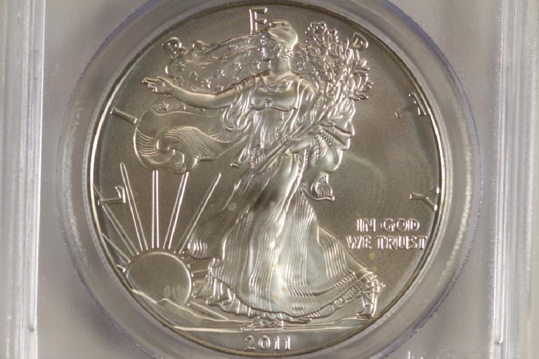 2011-W AMERICAN SILVER EAGLE PCGS MS70 1ST STRIKE (1 of 3)