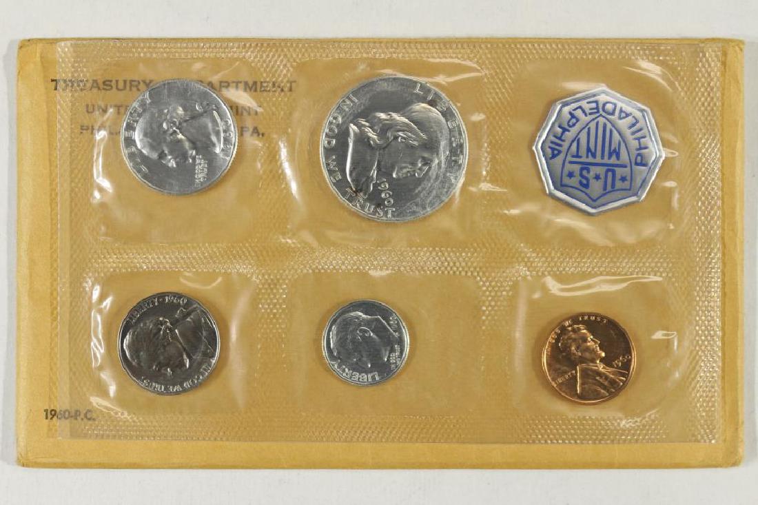 1960 US SILVER PROOF SET (WITH ENVELOPE) (1 of 2)