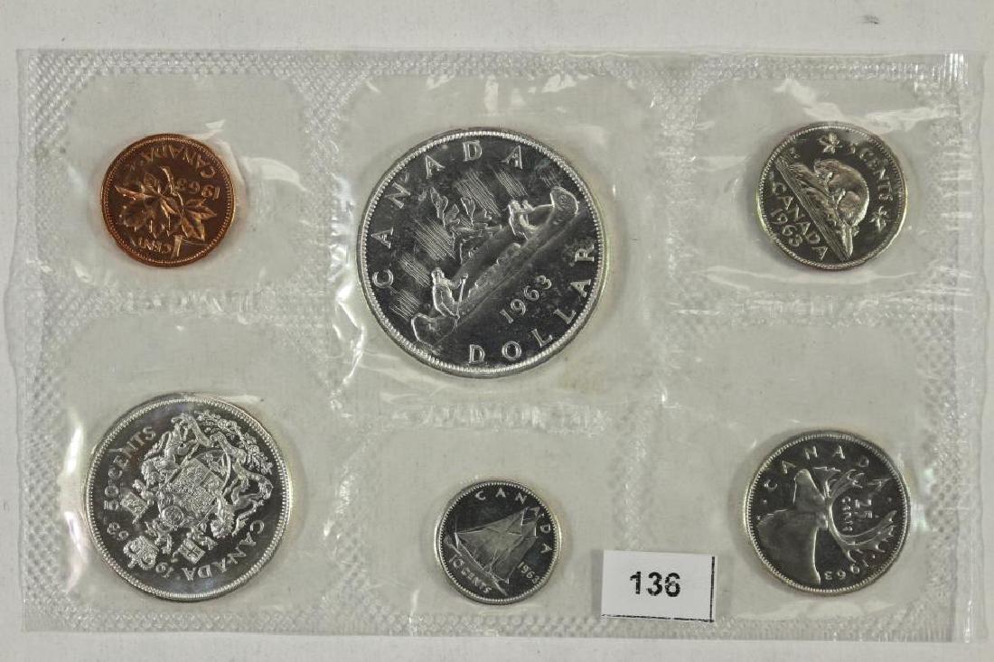 1963 CANADA SILVER (PF LIKE) SET NO ENVELOPE (1 of 2)