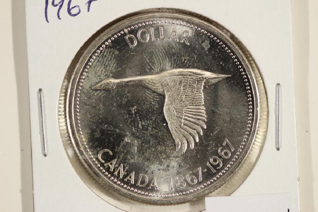 1967 CANADA FLYING GOOSE SILVER DOLLAR UNC (1 of 2)