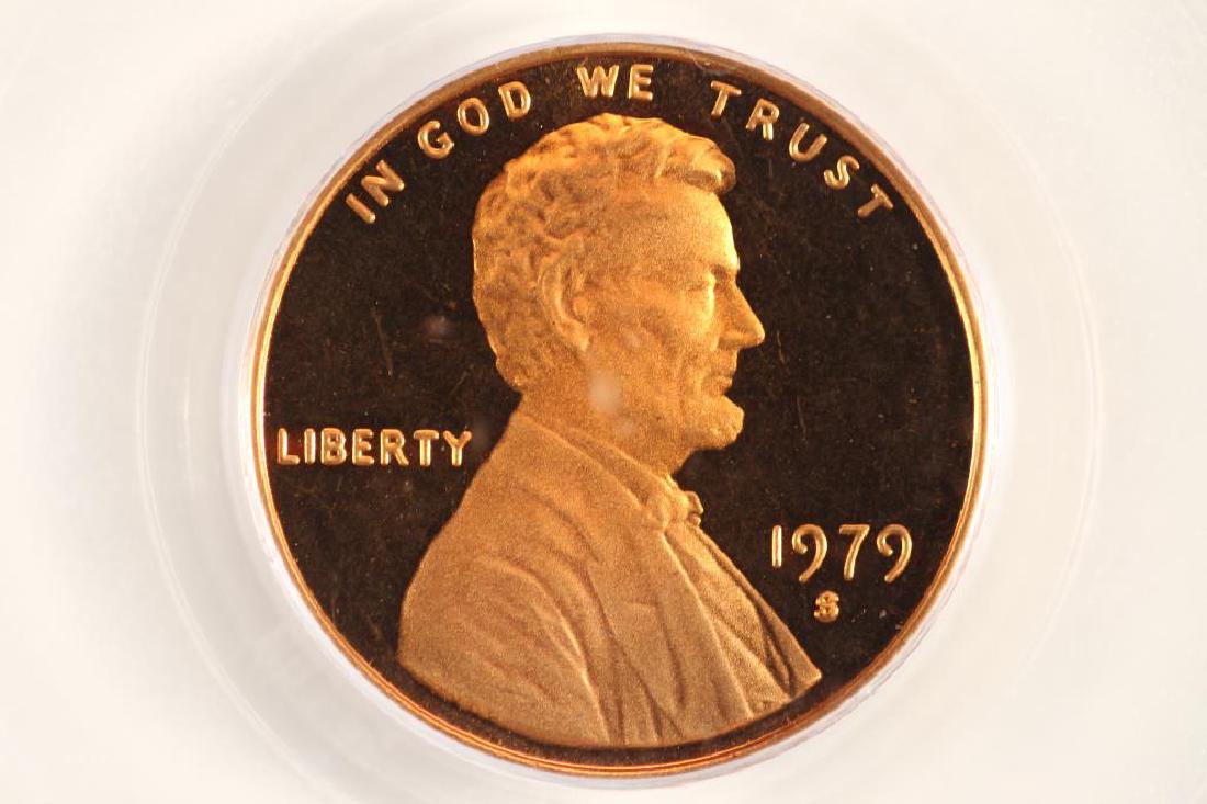 1979-S TYPE 2 LINCOLN CENT PCGS PR68RD DCAM (1 of 3)