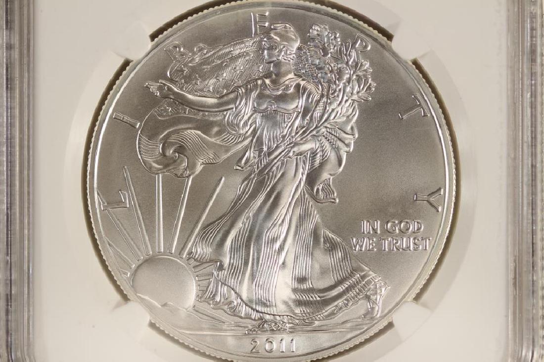 2011 AMERICAN SILVER EAGLE NGC MS69 EARLY RELEASES (1 of 3)