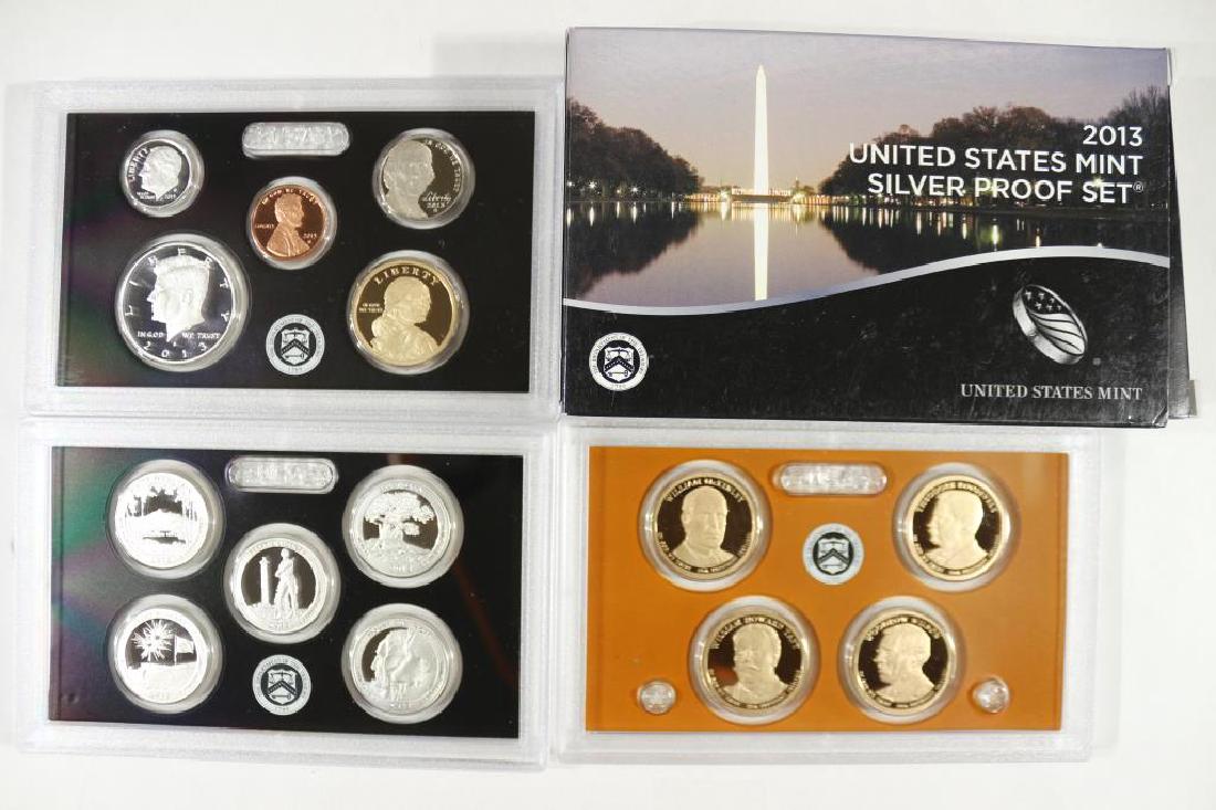 2013 US SILVER PROOF SET (WITH BOX) 14 PIECES (1 of 2)