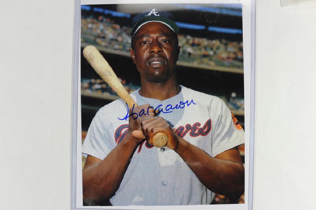 HANK AARON 8"X10" AUTOGRAPHED PICTURE (1 of 2)