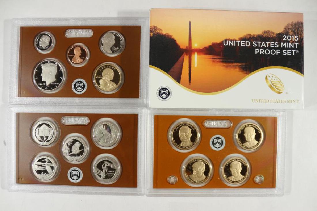 2015 US PROOF SET (WITH BOX) 14 PIECES (1 of 2)