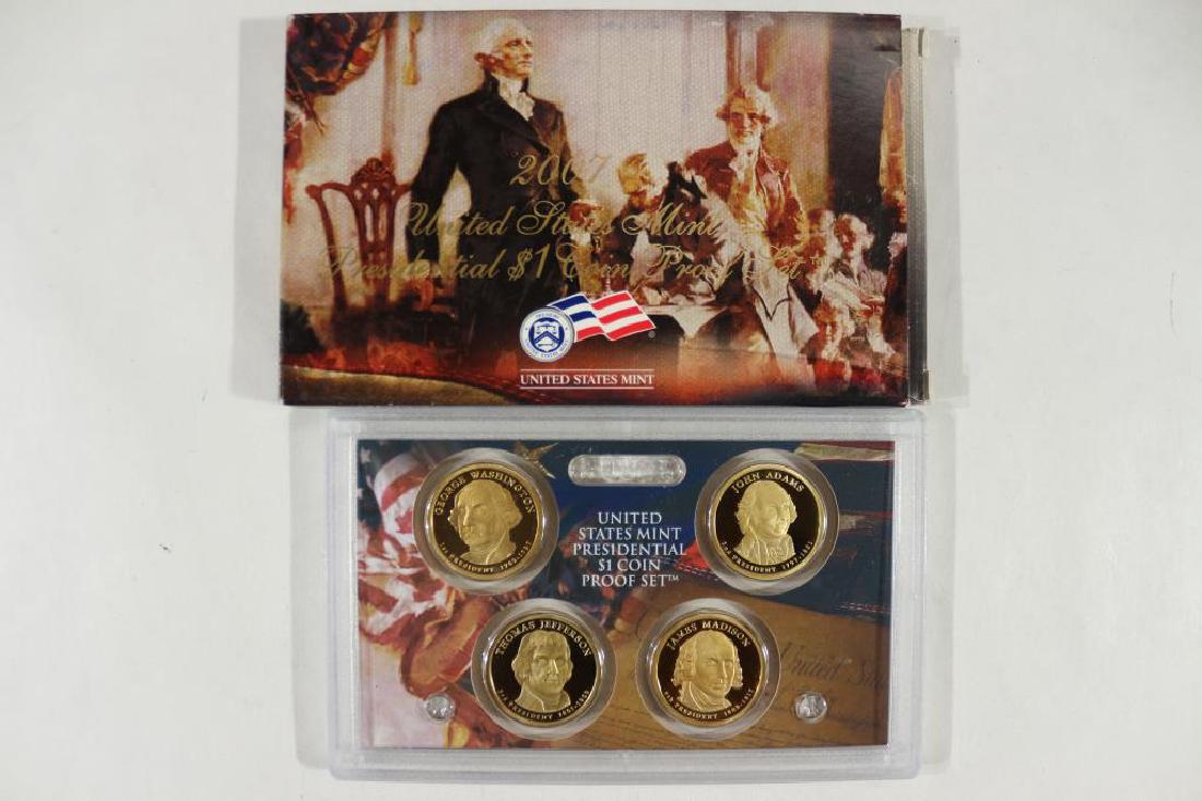 2007 US PRESIDENTIAL DOLLAR PROOF SET WITH BOX (1 of 2)