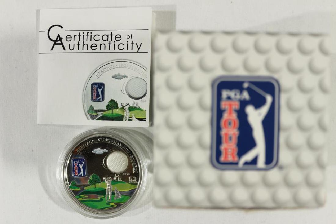 2012 COOK ISLANDS SILVER PROOF $5 PGA TOUR GOLF (1 of 3)
