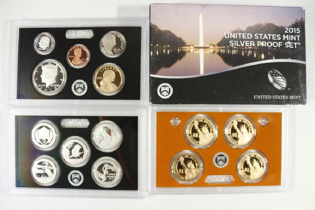 2015 US SILVER PROOF SET (WITH BOX) 14 PIECES (1 of 2)