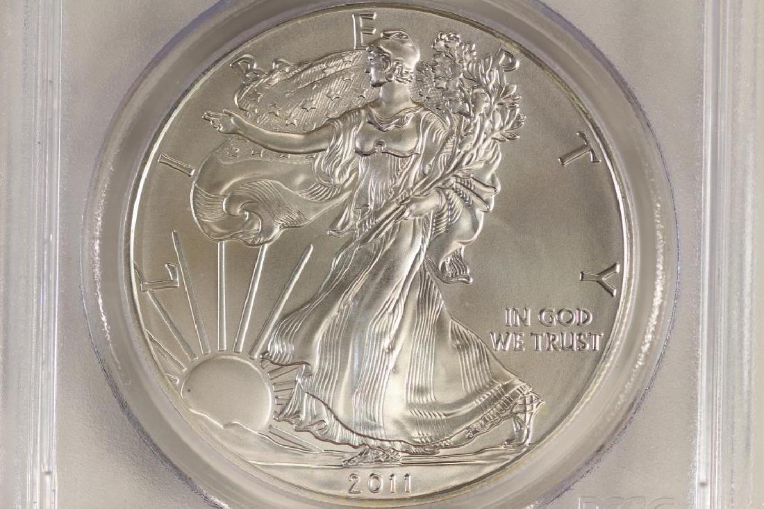 2011-W AMERICAN SILVER EAGLE PCGS MS70 (1 of 3)