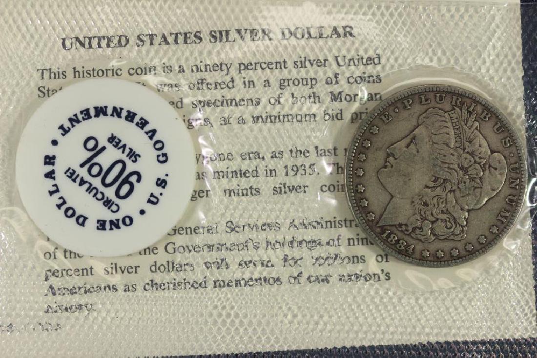 HARD TO FIND GSA SOFT PACK 1884 MORGAN SILVER $ (1 of 4)