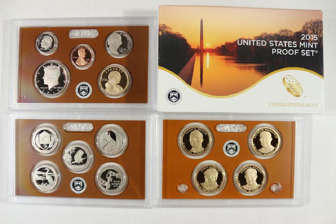 2015 US PROOF SET (WITH BOX) 14 PIECES (1 of 3)