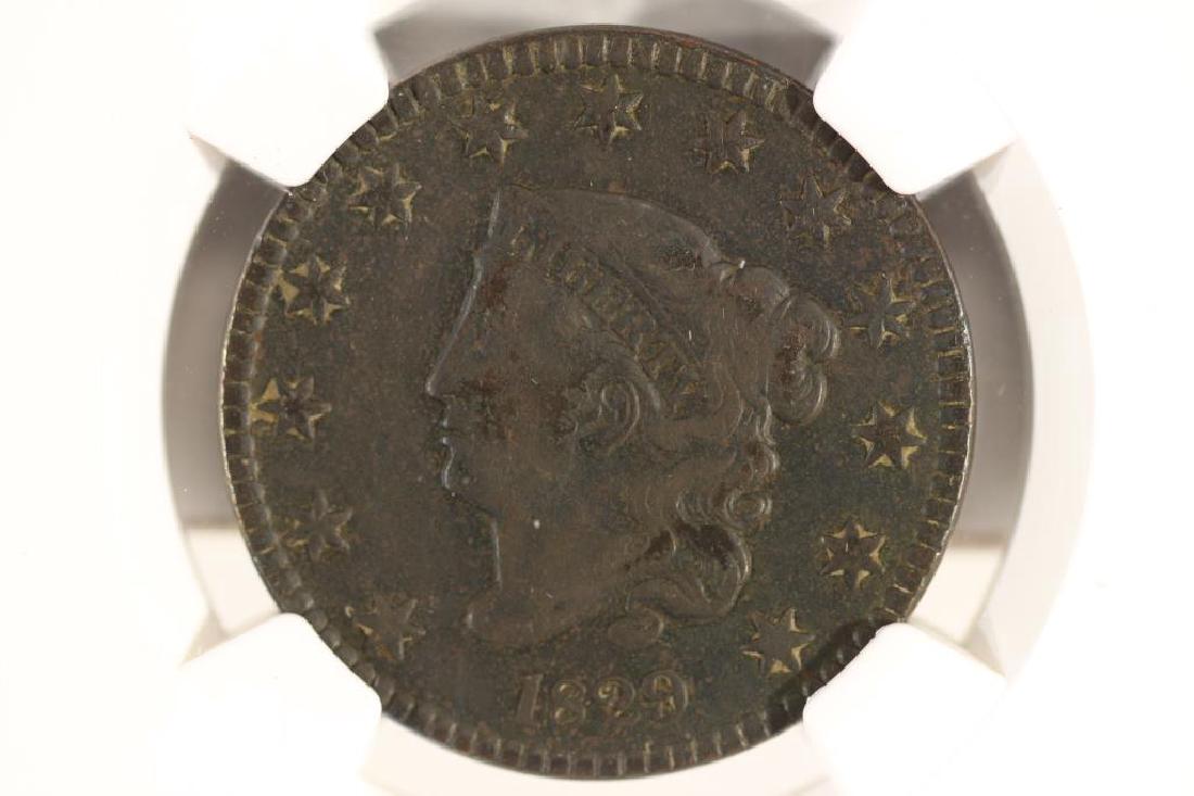 1829 US LARGE CENT NGC VERY FINE DETAILS (1 of 3)