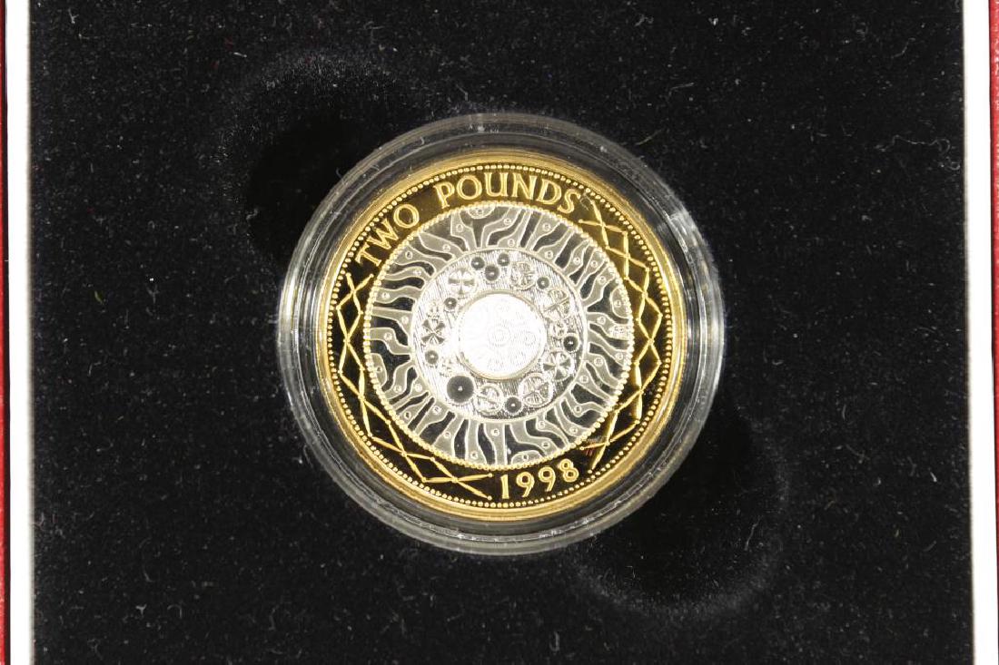 1998 UNITED KINGDOM SILVER PROOF 2 POUND COIN (1 of 3)
