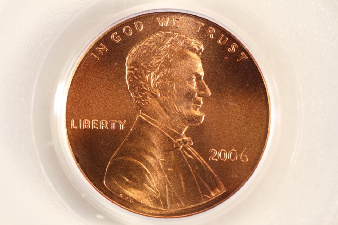 2006 LINCOLN CENT PCGS MS68RD SATIN FINISH (1 of 3)