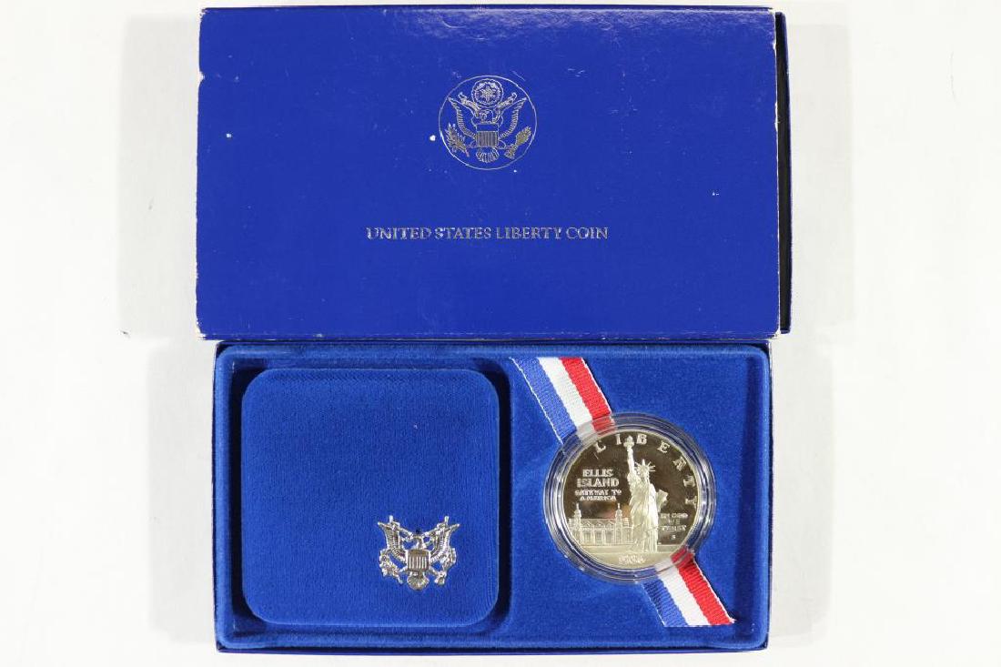 1986-S STATUE OF LIBERTY PROOF SILVER DOLLAR: ORIGINAL US MINT PACKAGING