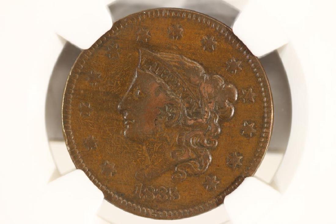 1835 US LARGE CENT NGC VERY FINE DETAILS (1 of 3)