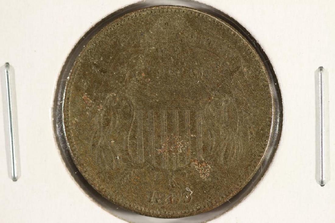 1865 US TWO CENT PIECE EXTRA FINE (1 of 2)