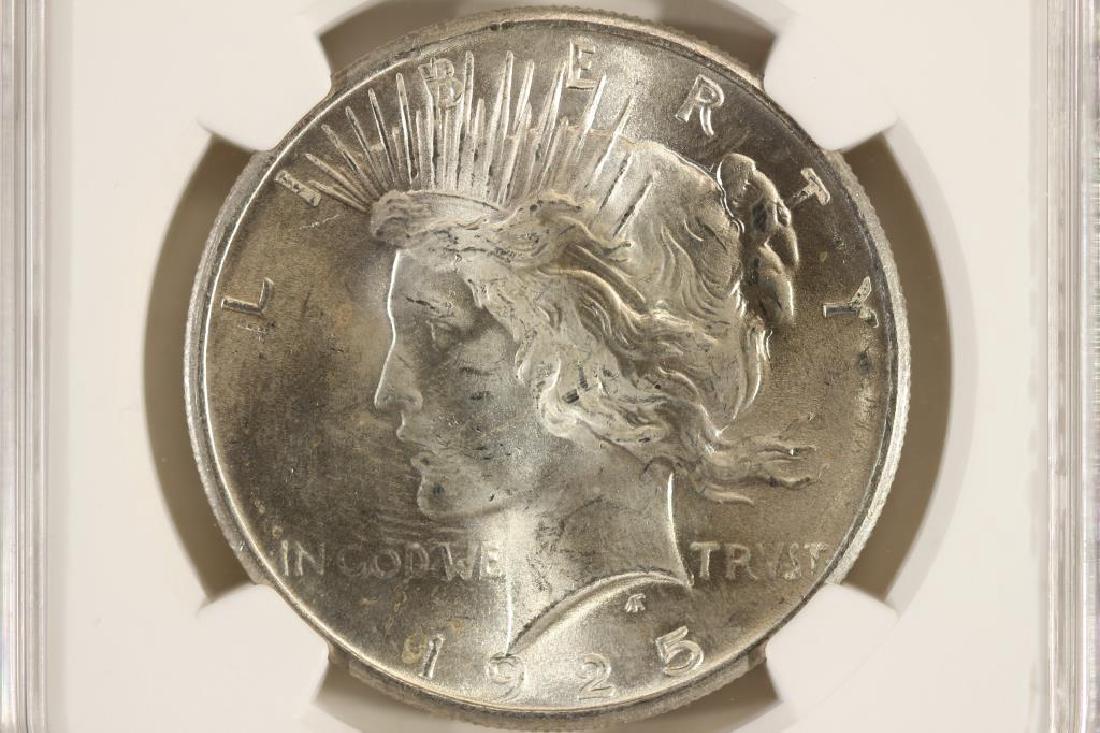 1925 PEACE SILVER DOLLAR NGC MS64 (1 of 3)
