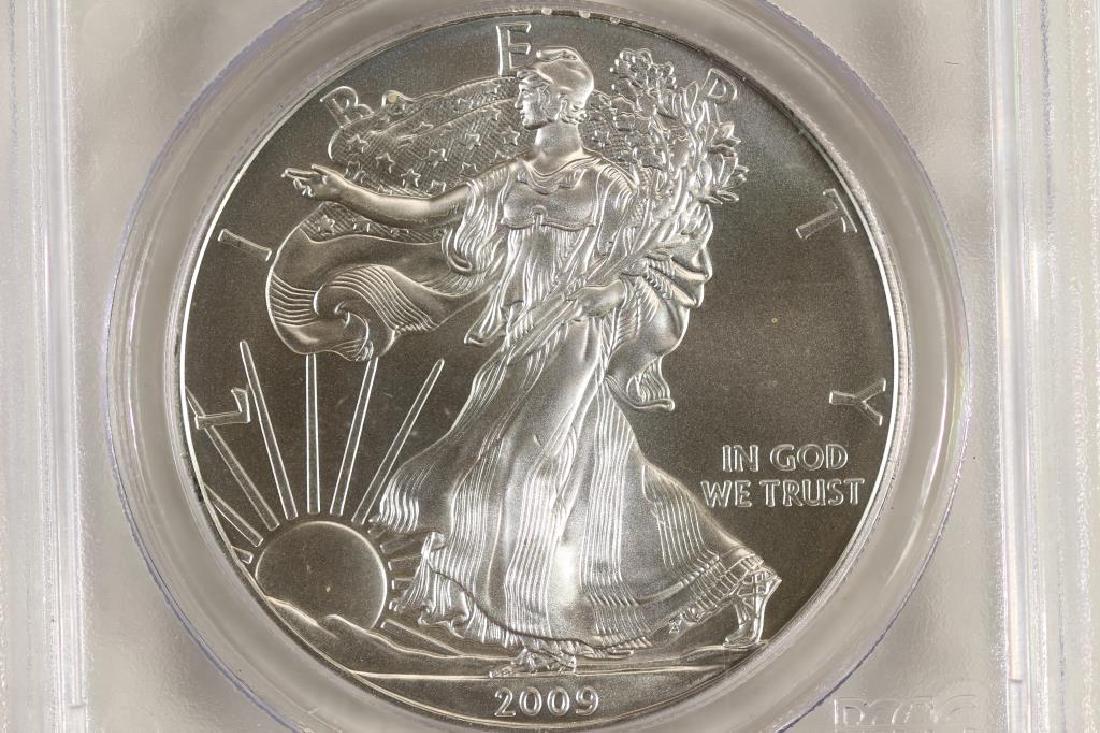 2009 AMERICAN SILVER EAGLE PCGS MS69 (1 of 3)