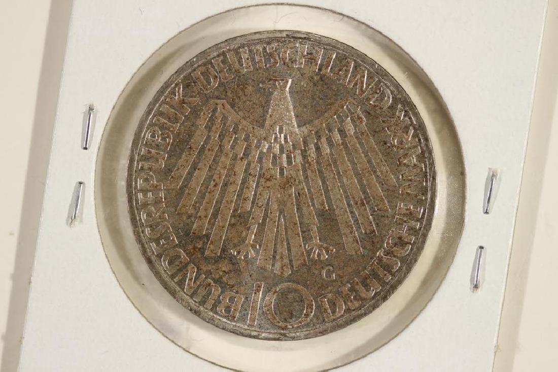 1972 GERMAN SILVER 10 MARK OLYMPIAD TONED PF (1 of 2)