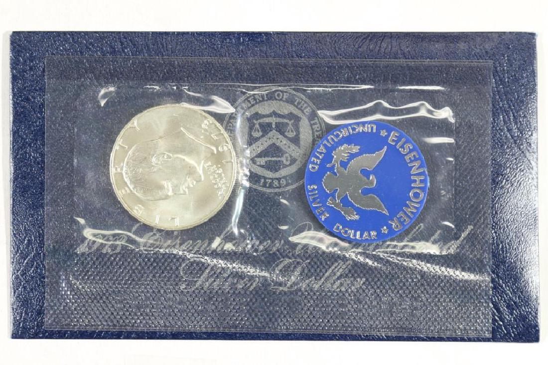 1973-S  IKE SILVER DOLLAR UNCIRCULATED (BLUE PACK) (1 of 2)