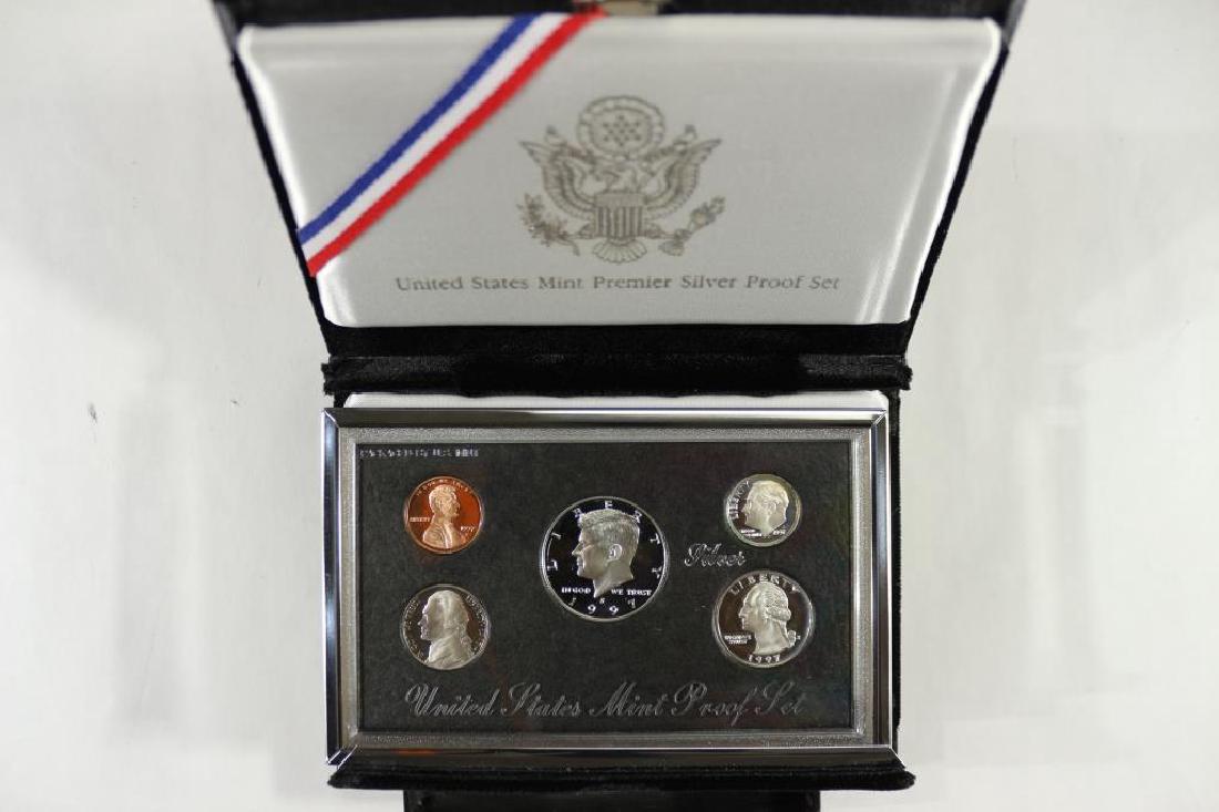 1997 US SILVER PREMIER PROOF SET (WITH BOX) (1 of 3)