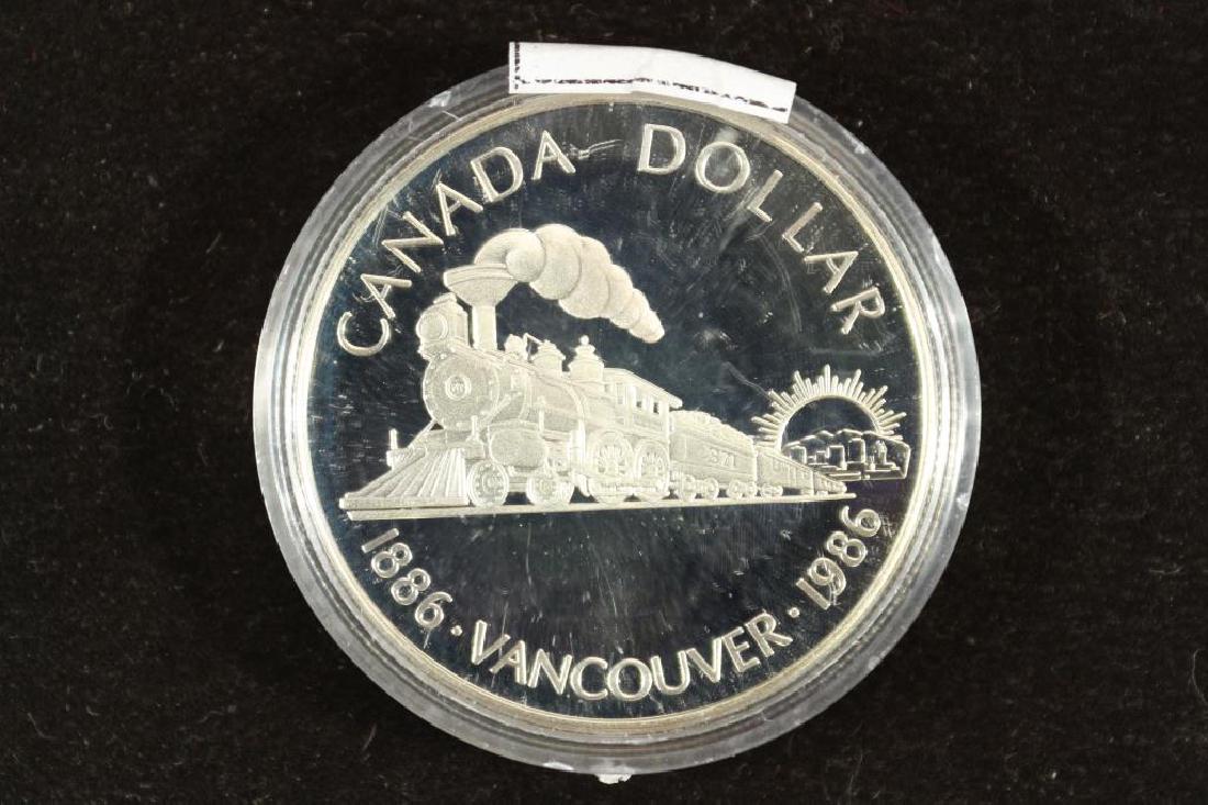 1986 CANADA VANCOUVER SILVER DOLLAR PROOF (1 of 2)