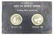 2 STERLING SILVER PROOF MEN IS SPACE ROUNDS