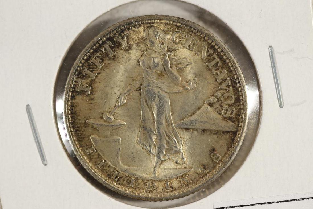 1945-S US/PHILIPPINES SILVER 50 CENTAVOS (1 of 2)