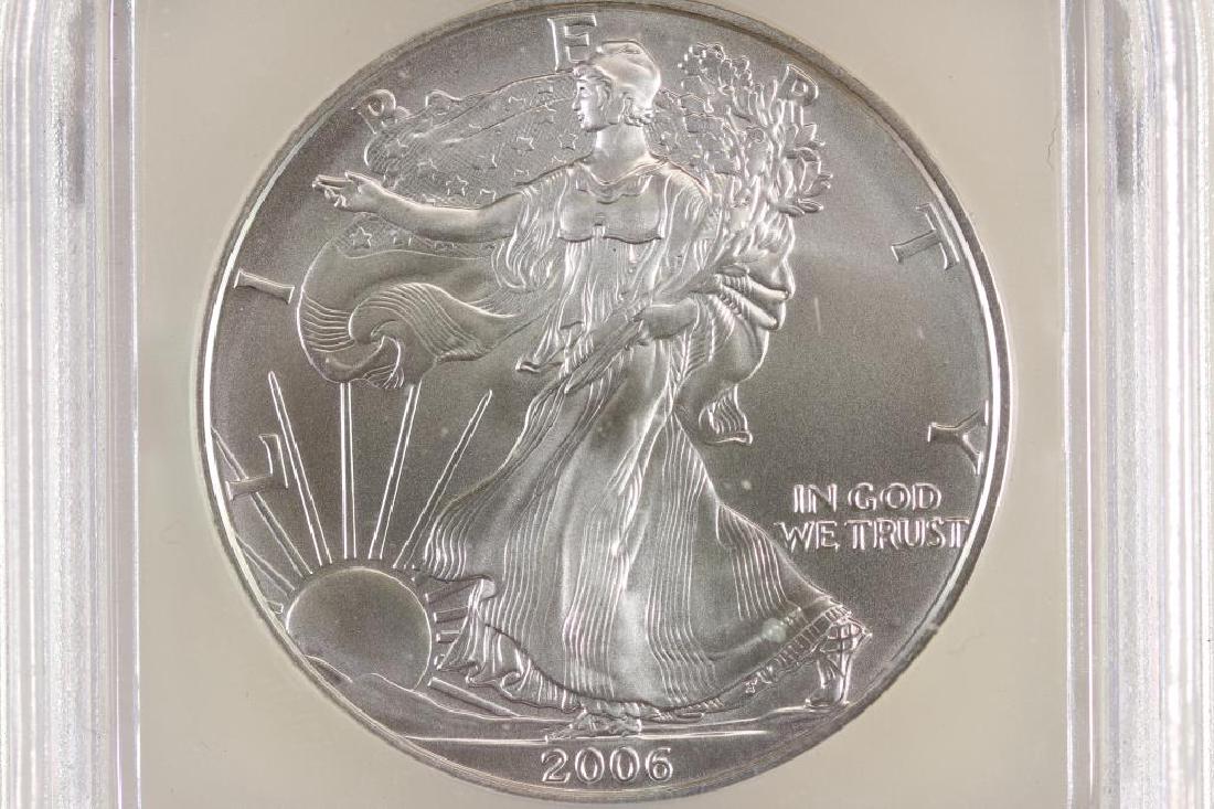 2006-W AMERICAN SILVER EAGLE ICG SP70 FIRST STRIKE (1 of 3)