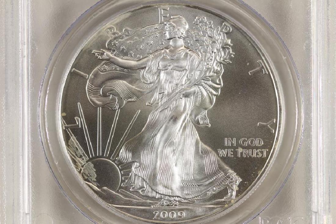 2005 AMERICAN SILVER EAGLE PCGS MS70 (1 of 3)