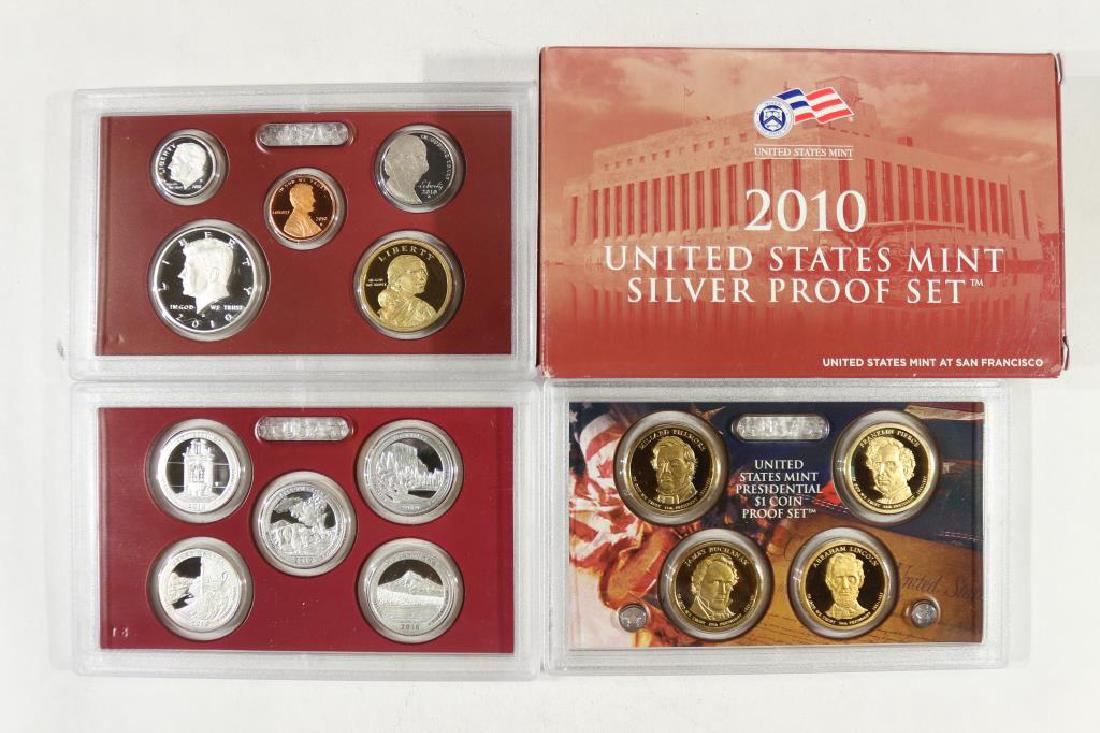 2010 US SILVER PROOF SET (WITH BOX) 14 PIECES (1 of 2)