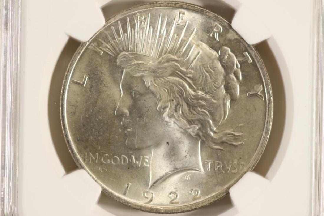 1922 PEACE SILVER DOLLAR NGC MS64 (1 of 3)