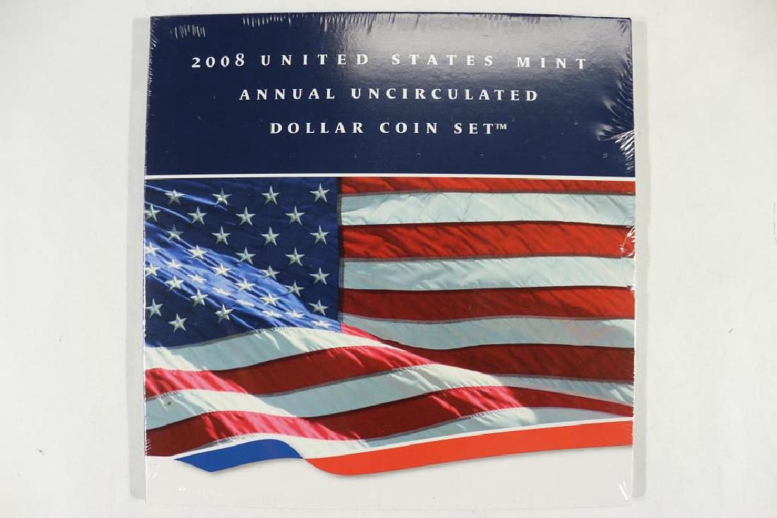 2008 US MINT ANNUAL UNC DOLLAR COIN SET (1 of 2)