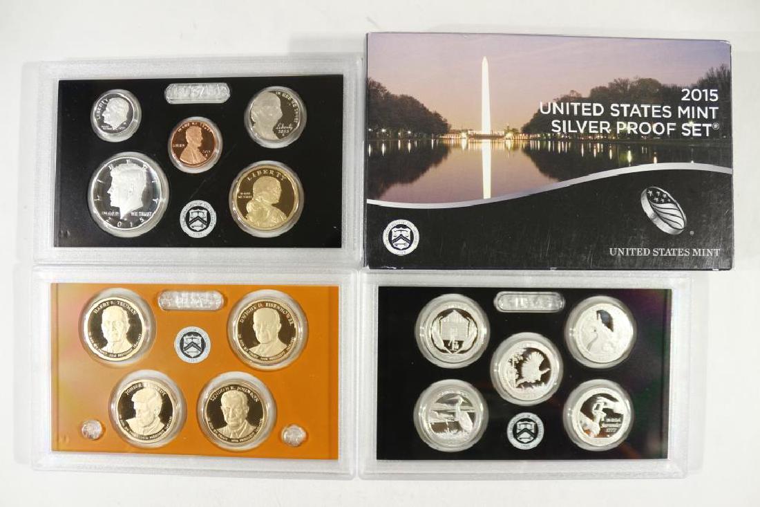 2015 US SILVER PROOF SET (WITH BOX) 14 PIECES (1 of 2)