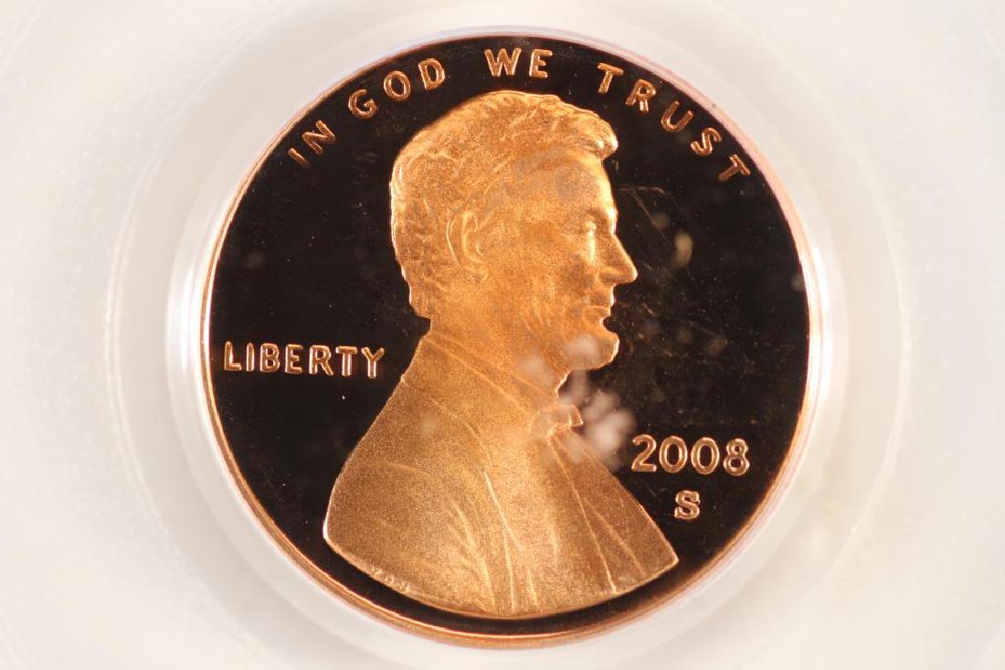2008-S LINCOLN CENT PCGS PR69RD DCAM (1 of 3)