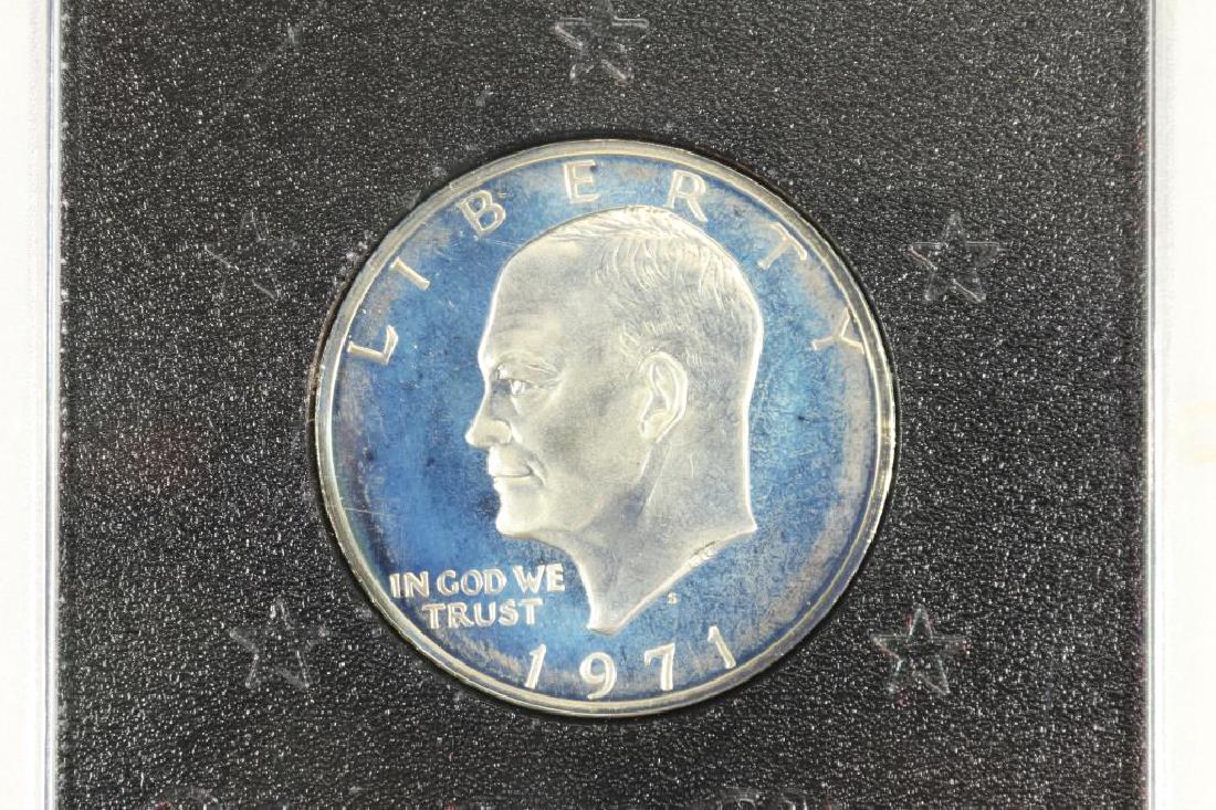 1971-S IKE SILVER DOLLAR PROOF (BROWN PACK) NO BOX (1 of 3)