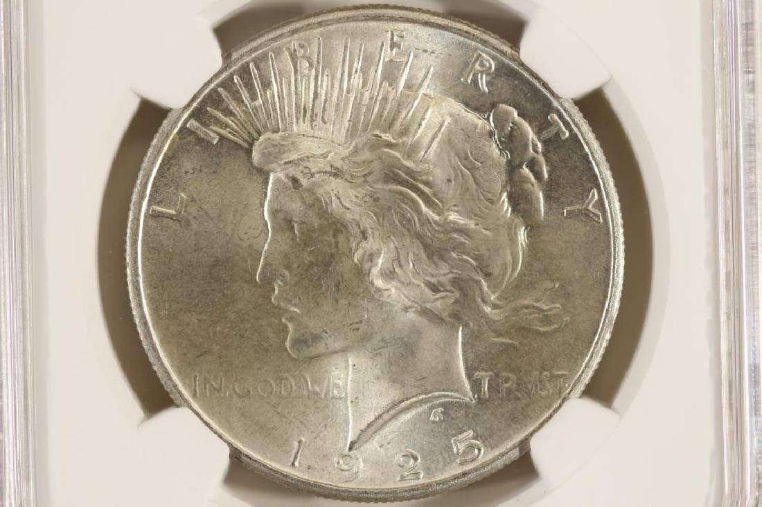 1925 PEACE SILVER DOLLAR NGC MS64 (1 of 3)