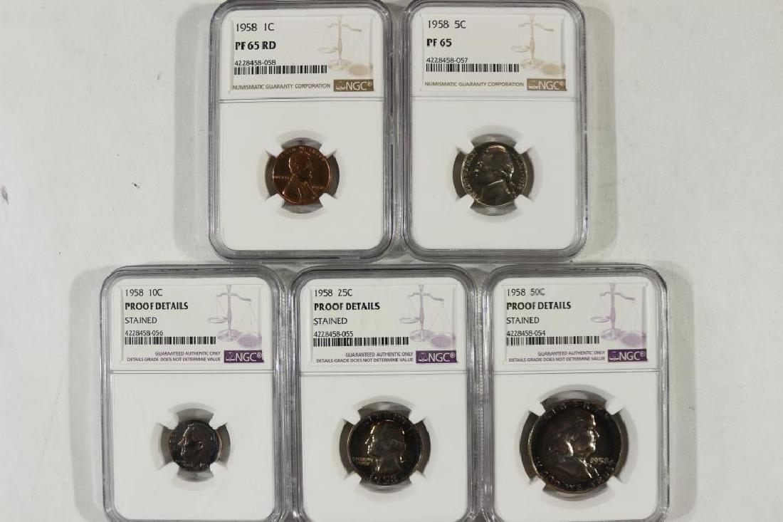 1958 PROOF SET NGC SLABBED SEE DESCRIPTION (1 of 2)