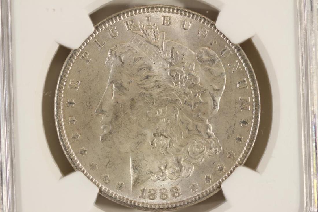 1888 MORGAN SILVER DOLLAR NGC MS64 (1 of 3)