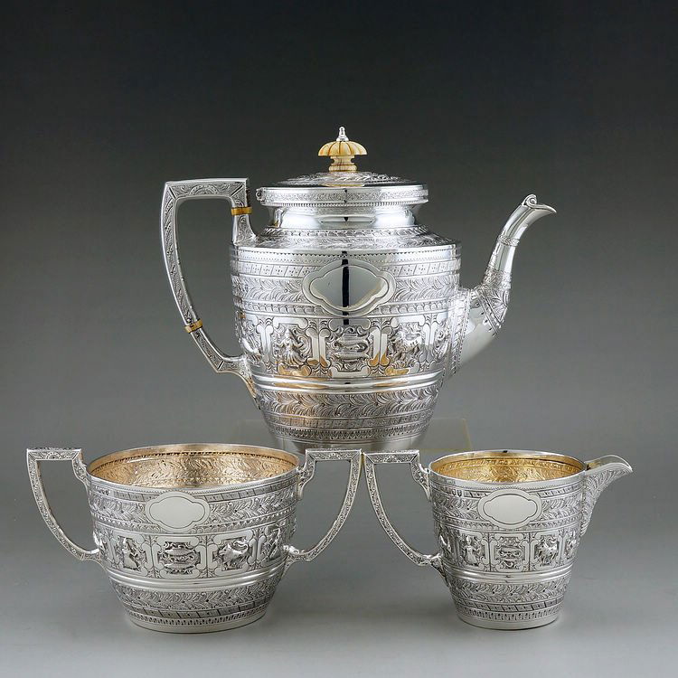 1895 Zodiac British silver teapot (1 of 10)