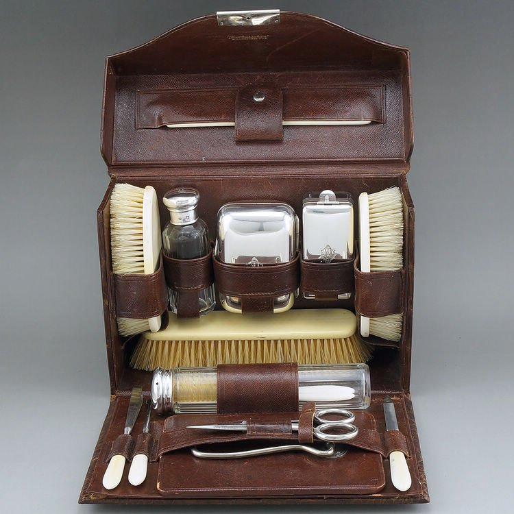 In 1872 the Austro-Hungarian Empire Silver Travel Kit (1 of 10)