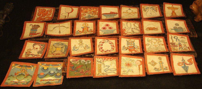 A SET OF Twenty-eight  TIBETAN THANGKA OF BODHISATTVAS (1 of 10)