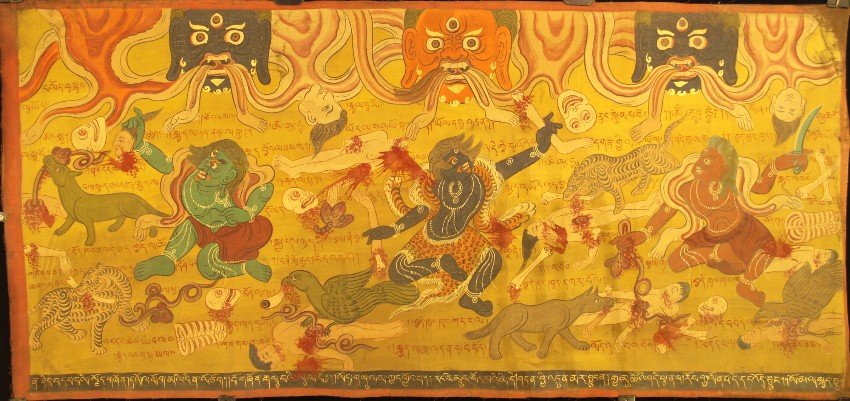 Tibet/China, 18th - 19th Century  Thangka (1 of 10)
