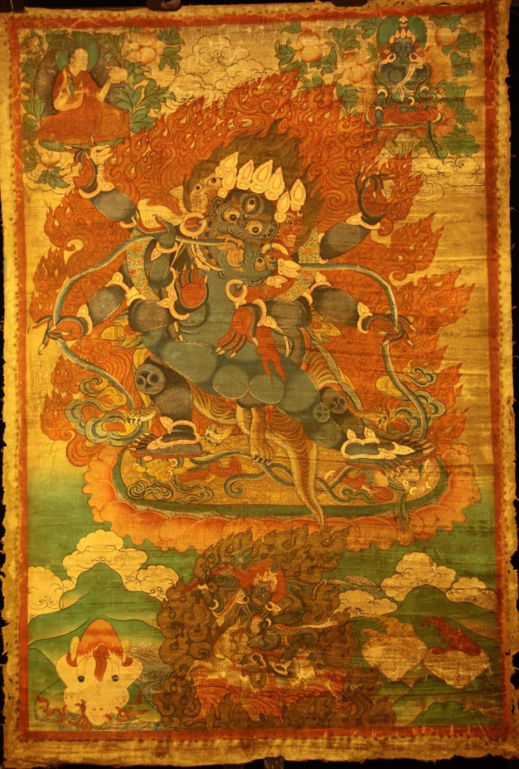 Tibet/China, 18th - 19th Century Thangka (1 of 10)