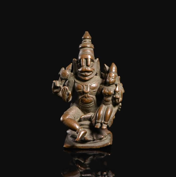 16-17 century India copper Naxin Ha line Princess God S (1 of 5)