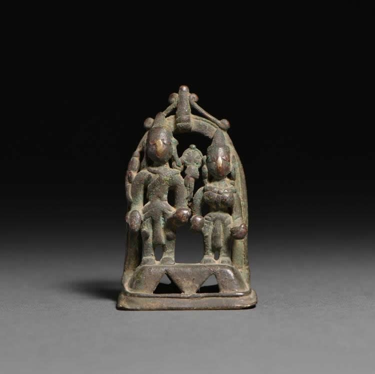 12-13 century copper alloy northwest India and the god (1 of 5)