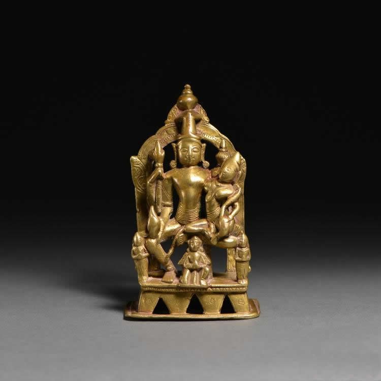 14-15 century copper alloy northwest India and the god (1 of 6)