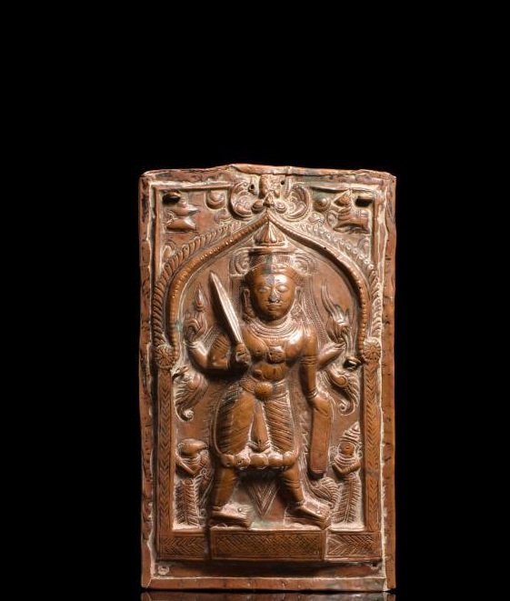 17-18 century India large red copper hammer Singles Vis (1 of 4)